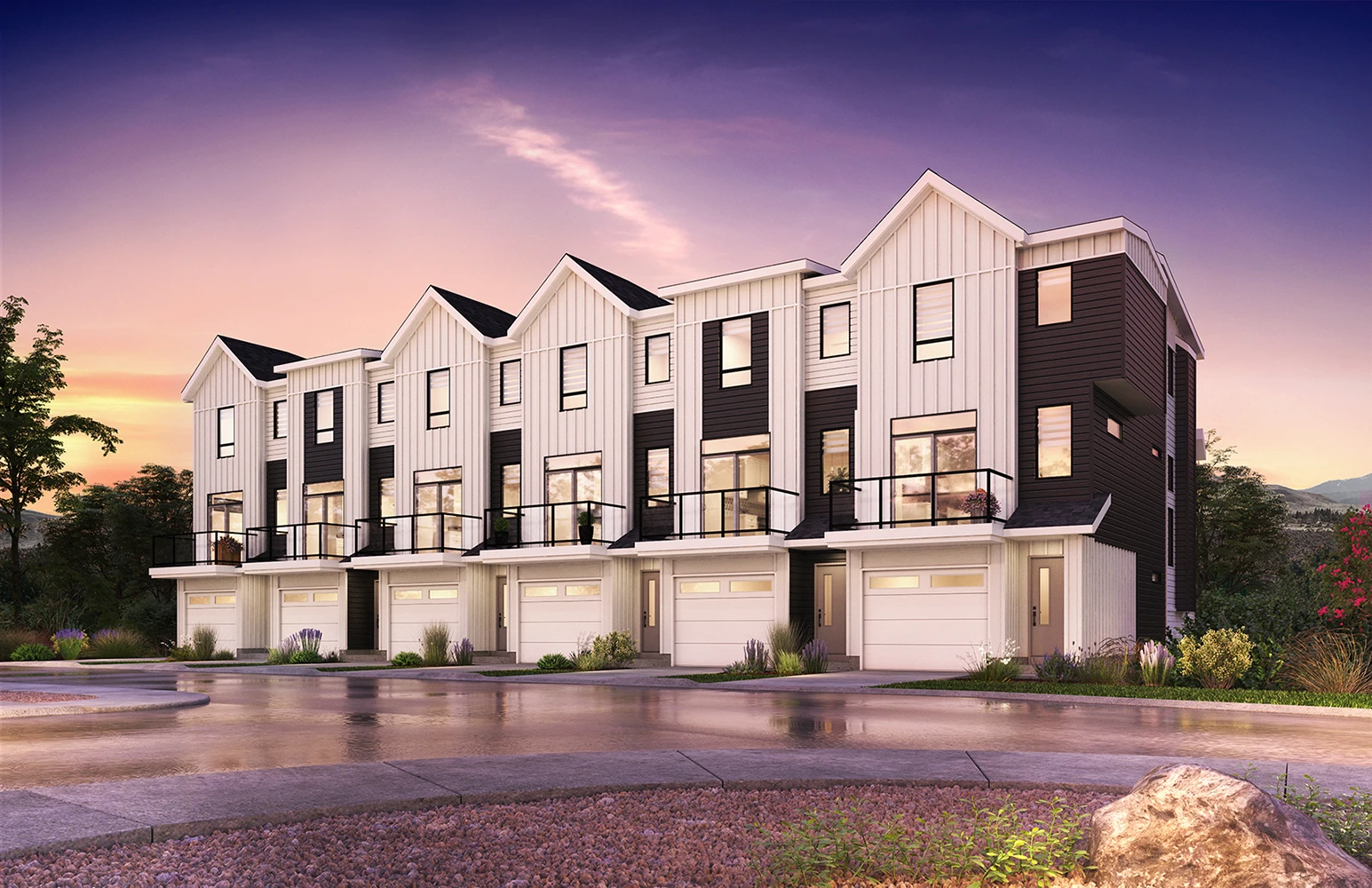Rendering of Verona North Townhomes in Sage Hill