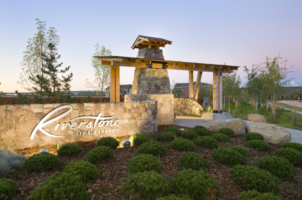 community image of cranston's riverstone calgary southeast new homes by trico homes opening event