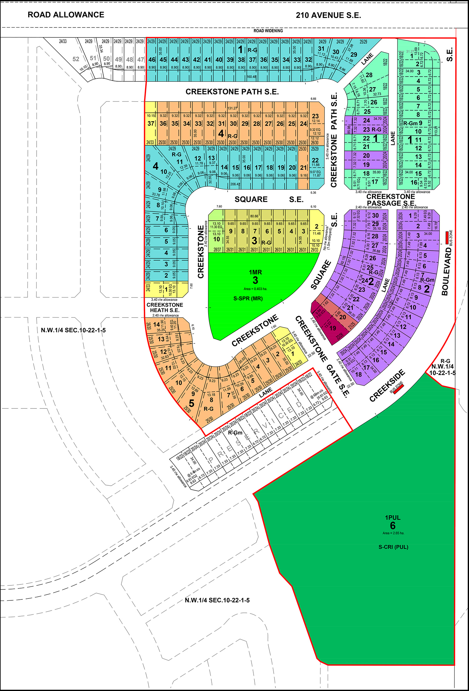 Pine Creek Homesite Map Trico Homes