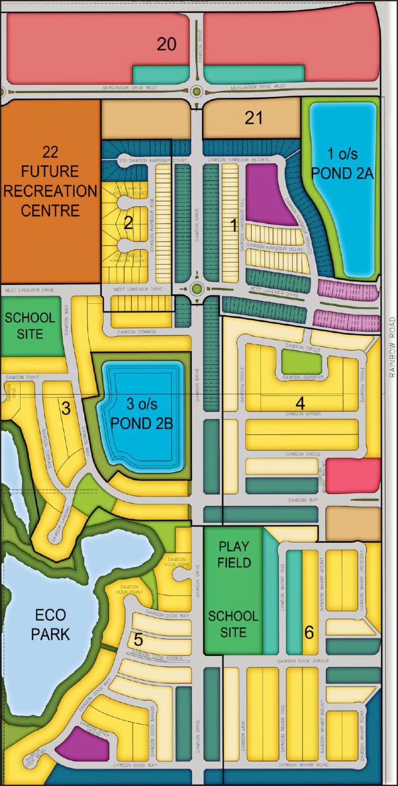 Dawson's Landing Homesite Map Trico Homes