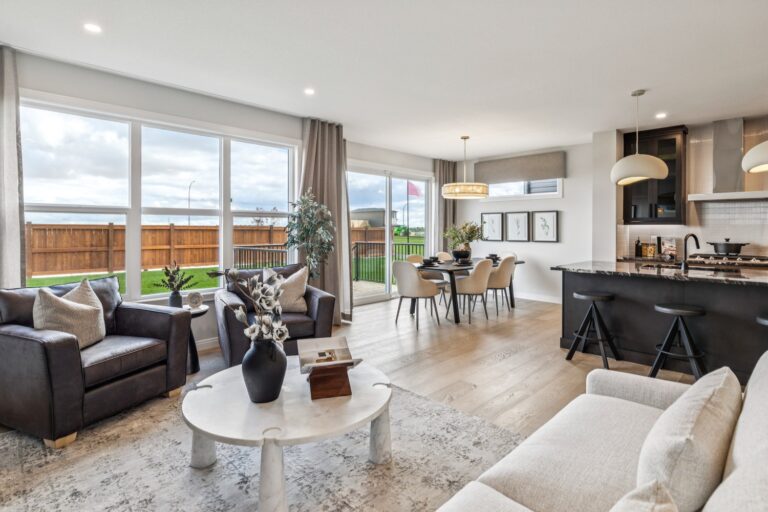Living Room - 478 Rosemary Gardens SE - Springhill Showhome